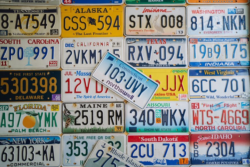 trace numbers registration details list